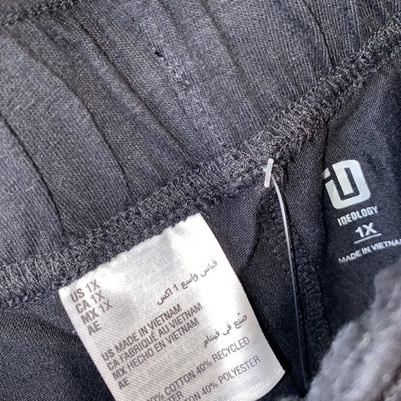 Ideology black joggers 1X NWT pockets stretch elastic waistband Bundle‎ to Save - Picture 3 of 4